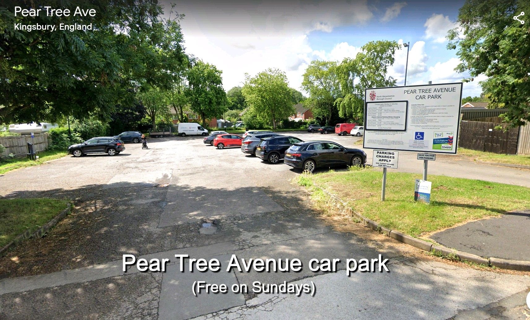 Pear Tree Avenue car park 